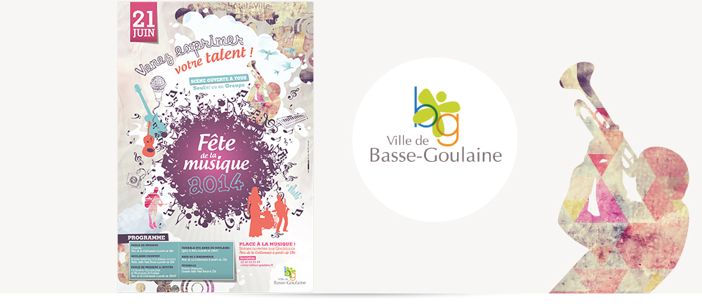 création affiches pour la ville de Basse Goulaine